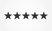 Five stars rating icon