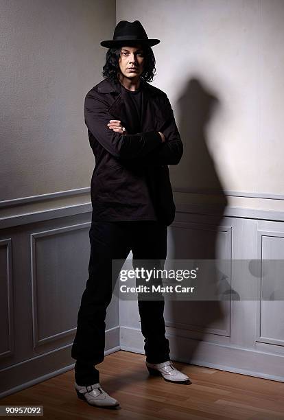 Musician Jack White from the film 'White Stripes Under the Great White Northern Lights' poses for a portrait during the 2009 Toronto International...