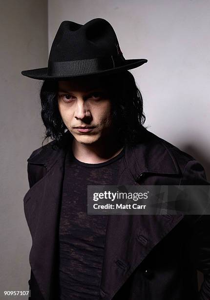 Musician Jack White from the film 'White Stripes Under the Great White Northern Lights' poses for a portrait during the 2009 Toronto International...