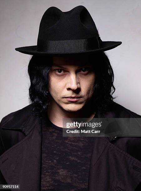 Musician Jack White from the film 'White Stripes Under the Great White Northern Lights' poses for a portrait during the 2009 Toronto International...