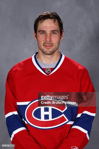 Alex Henry of Montreal Canadians poses for his official headshot for 2009-2010 NHL season.