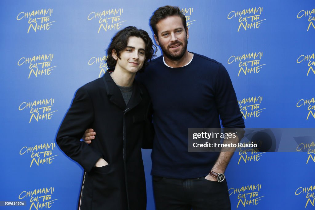 Chiamami Col Tuo Nome (Call Me By Your Name) Photocall In Rome