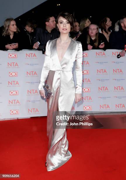 Jennifer Kirby attends the National Television Awards 2018 at the O2 Arena on January 23, 2018 in London, England.