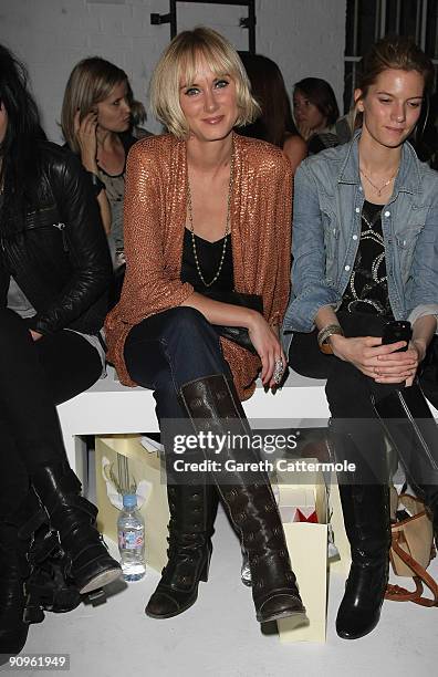 Kimberly Stewart attends the Sass & Bide Fashion Show as part of London Fashion Week Spring/Summer 2010 on September 18, 2009 in London, England.