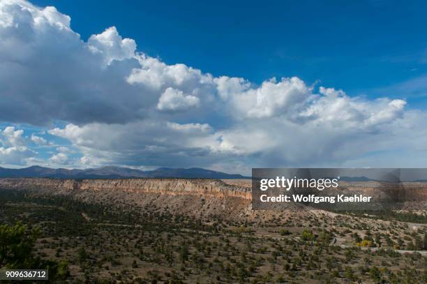 Landscape at Tsankawi, Bandelier National Monument in New Mexico, USA, near White Rock.