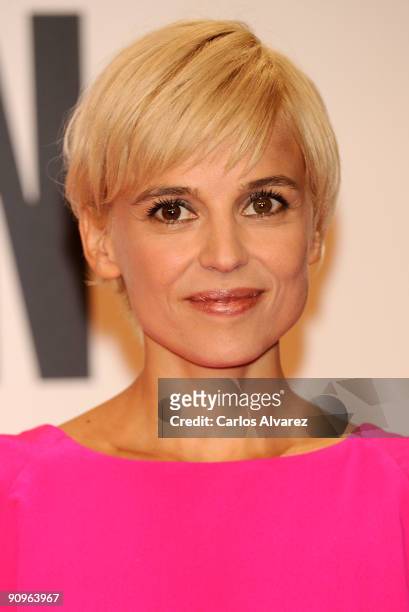 Spanish actress Elena Anaya attends the "Chloe" premiere at Kursaal Palace during the 57th San Sebastian International Film Festival on September 18,...