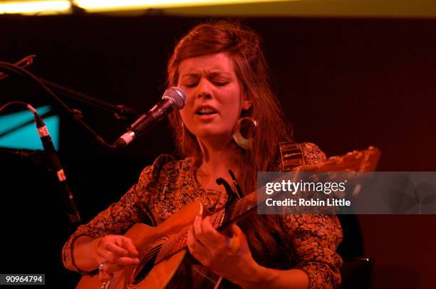 Olivia Chaney performs on stage at The Front Room on September 18, 2009 in London, England.