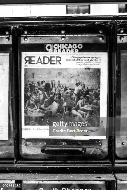 chicago in black and white - broer stock-fotos und bilder