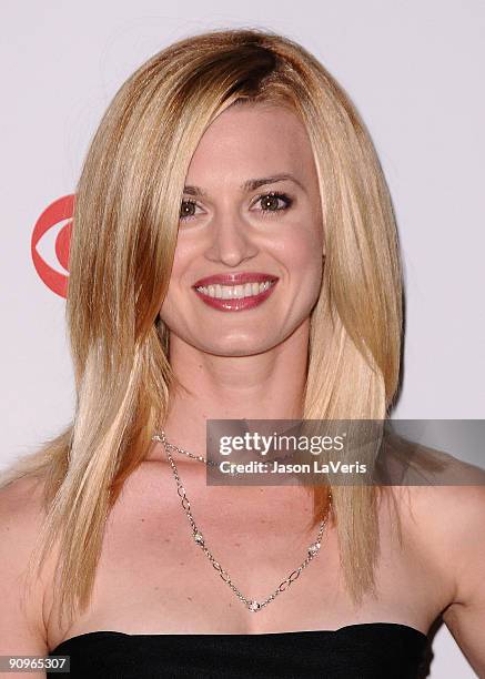 Actress Brooke D'Orsay attends the CBS new season premiere party at MyHouse Nightclub on September 16, 2009 in Hollywood, California.