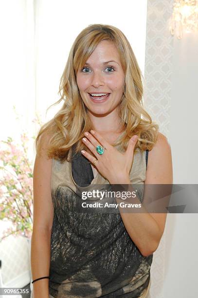 Actress Sally Pressman attends the Kate Somerville Emmy Gifting Suite Event - Day 2 at Kate Somerville on September 18, 2009 in Los Angeles,...