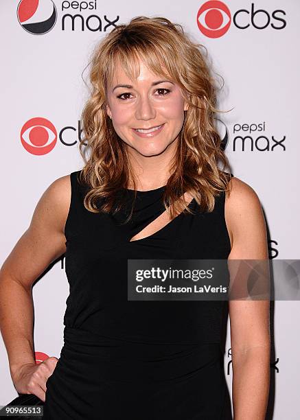Actress Megyn Price attends the CBS new season premiere party at MyHouse Nightclub on September 16, 2009 in Hollywood, California.