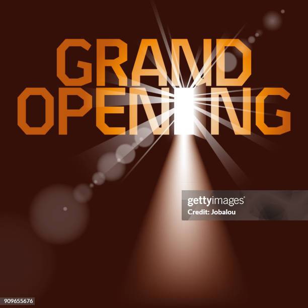 background grand opening - distress flare stock illustrations