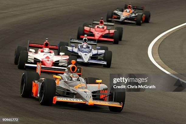 Ed Carpenter, drives the Vision Racing Dallara Honda during the IndyCar Series Bridgestone Indy Japan 300 Mile on September 19, 2009 at Twin Ring...