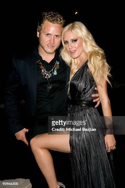 Spencer Pratt and Heidi Montag attend the Stander Launch Party at The Playboy Mansion on September 18, 2009 in Beverly Hills, California.