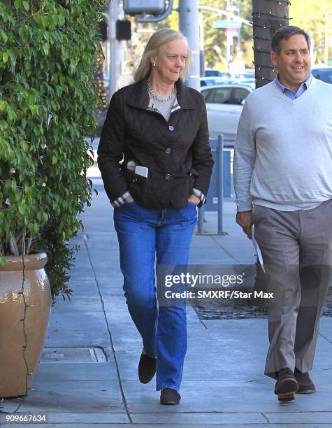 Meg Whitman is seen on January 23, 2018 in Los Angeles, CA.