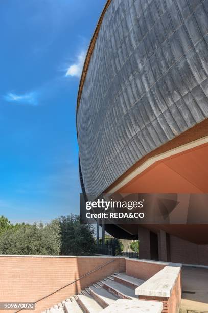 Auditorium Parco della Musica is a large multi-functional public music complex. Designed by Italian architect Renzo Piano. Rome. Lazio. Italy. Europe.