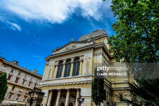 Jewish Ghetto. Synagogue. Lungotevere de' Cenci street. Rome. Lazio. Italy. Europe.