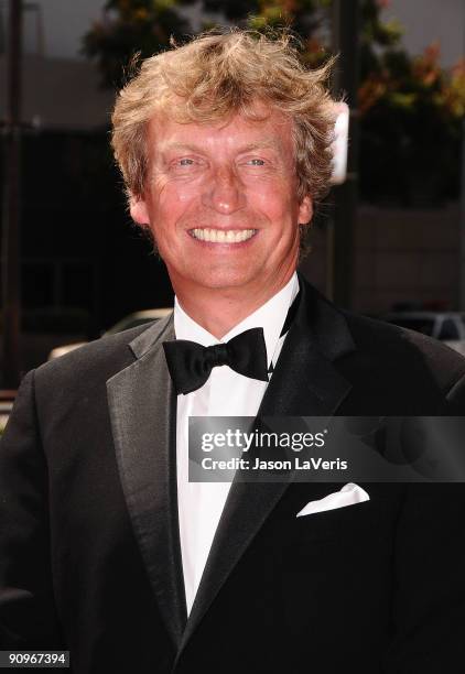 Television personality Nigel Lythgoe attends the 2009 Creative Arts Emmy Awards at Nokia Theatre LA Live on September 12, 2009 in Los Angeles,...