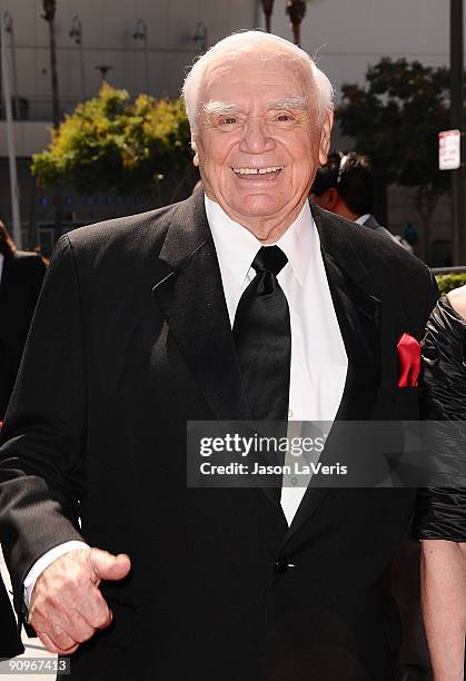 Actor Ernest Borgnine attends the 2009 Creative Arts Emmy Awards at Nokia Theatre LA Live on September 12, 2009 in Los Angeles, California.