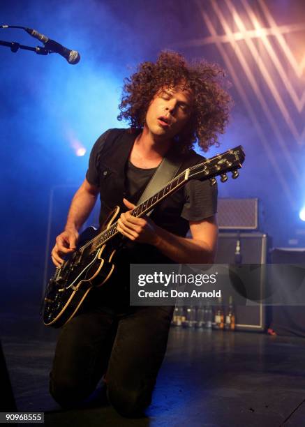 Andrew Stockdale of the band Wolfmother performs on stage at the Enmore theatre on September 19, 2009 in Sydney, Australia.