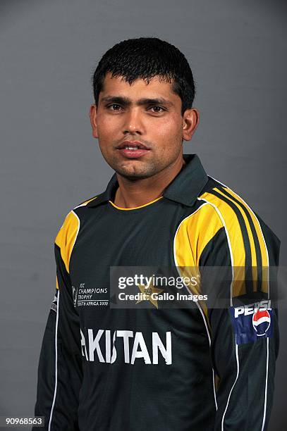 Kamran Akmal poses during the ICC Champions photocall session of the Pakistan cricket team at Sandton Sun on September 19, 2009 in Sandton, South...