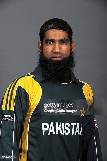 Mohammad Yousuf poses during the ICC Champions photocall session of the Pakistan cricket team at Sandton Sun on September 19, 2009 in Sandton, South...