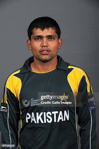 Kamran Akmal poses during the ICC Champions photocall session of the Pakistan cricket team at Sandton Sun on September 19, 2009 in Sandton, South...