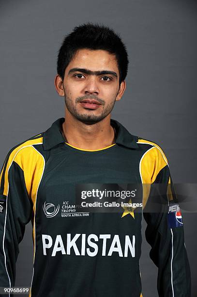 Fawad Alam poses during the ICC Champions photocall session of the Pakistan cricket team at Sandton Sun on September 19, 2009 in Sandton, South...