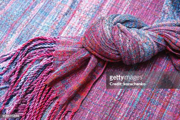 handmade cloth with purple and lilac striped texture. - mens fashion wallpaper foto e immagini stock