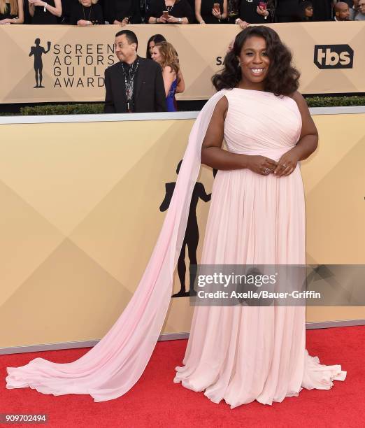 Actress Uzo Aduba attends the 24th Annual Screen Actors Guild Awards at The Shrine Auditorium on January 21, 2018 in Los Angeles, California.