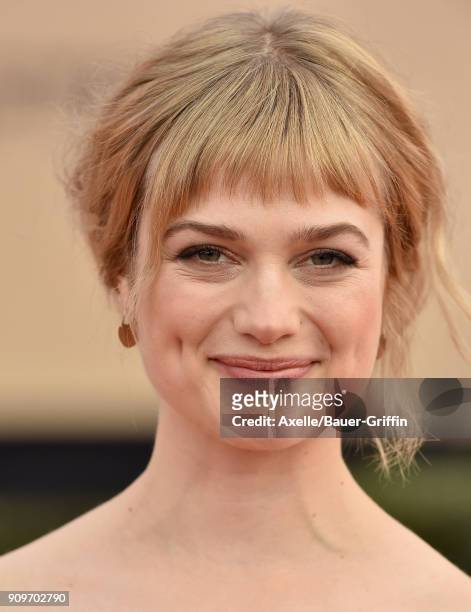 Singer-songwriter Alison Sudol attends the 24th Annual Screen Actors Guild Awards at The Shrine Auditorium on January 21, 2018 in Los Angeles,...