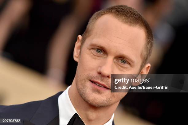 Actor Alexander Skarsgard attends the 24th Annual Screen Actors Guild Awards at The Shrine Auditorium on January 21, 2018 in Los Angeles, California.