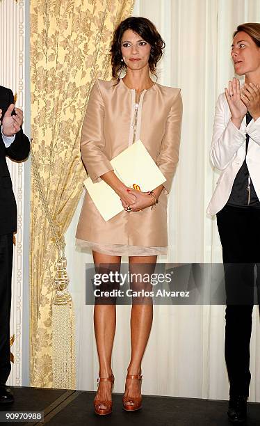 Spanish actress Maribel Verdu receives the National Cinematography Award at Hotel Maria Cristina on September 19, 2009 in San Sebastian, Spain.