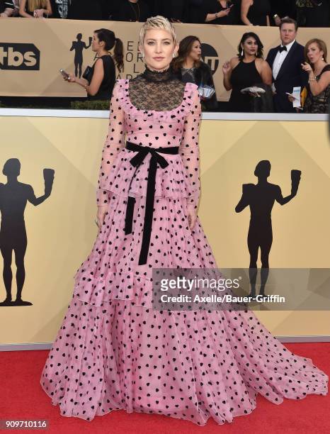 Actress Kate Hudson attends the 24th Annual Screen Actors Guild Awards at The Shrine Auditorium on January 21, 2018 in Los Angeles, California.