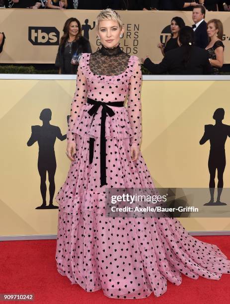 Actress Kate Hudson attends the 24th Annual Screen Actors Guild Awards at The Shrine Auditorium on January 21, 2018 in Los Angeles, California.