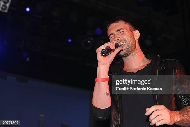 Singer Adam Levine attends Family Guy's Pre-Emmy Celebration at Avalon on September 18, 2009 in Hollywood, California.