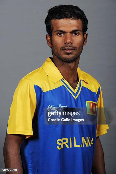 Upul Tharanga poses during the ICC Champions photocall session of Sri Lanka at Sandton Sun on September 19, 2009 in Sandton, South Africa.