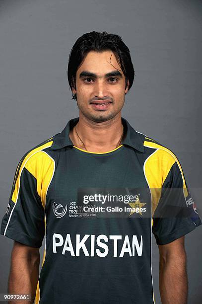 Imran Nazir poses during the ICC Champions photocall session of Pakistan at Sandton Sun on September 19, 2009 in Sandton, South Africa.