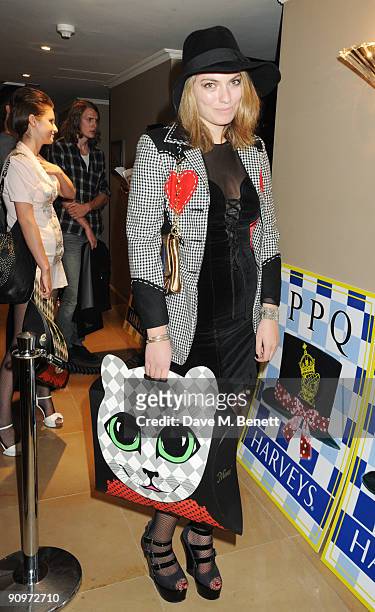 Lola Lennox attends the afterparty following the PPQ Spring/Summer 2010 London Fashion Week show, at the Mayfair Hotel on September 19, 2009 in...
