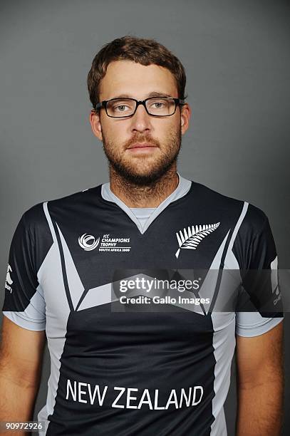 Daniel Vettori poses during the ICC Champions photocall session of New Zealand at Sandton Sun on September 19, 2009 in Sandton, South Africa.