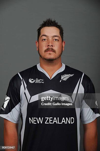 Jesse Ryder poses during the ICC Champions photocall session of New Zealand at Sandton Sun on September 19, 2009 in Sandton, South Africa.