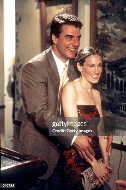 Chris Noth and Sarah Jessica Parker star in "Sex And The City" . 1999 Paramount Pictures