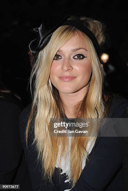 Fearne Cotton attends the PPQ fashion show during London Fashion week on September 19, 2009 in London, England.