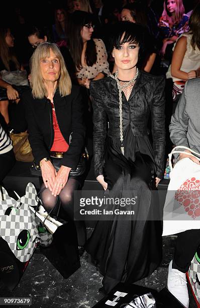 Erin O'Conor attends the PPQ fashion show during London Fashion week on September 19, 2009 in London, England.