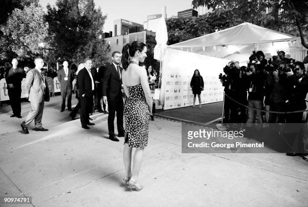 Actress Emily Blunt attends the "The Young Victoria" Premiere held at Roy Thomson Hall during the 2009 Toronto International Film Festival on...