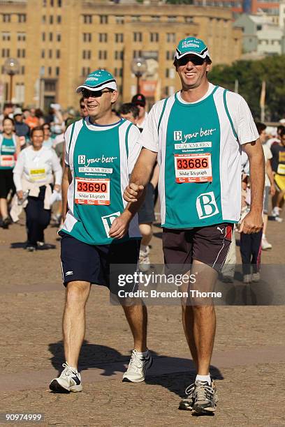 Glenn McGrath is seen during The Sydney Running Festival at the Family Fun Run on September 20, 2009 in Sydney, Australia.