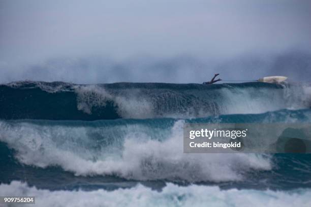 飆網者跳過大浪 - big wave surfing 個照片及圖片檔