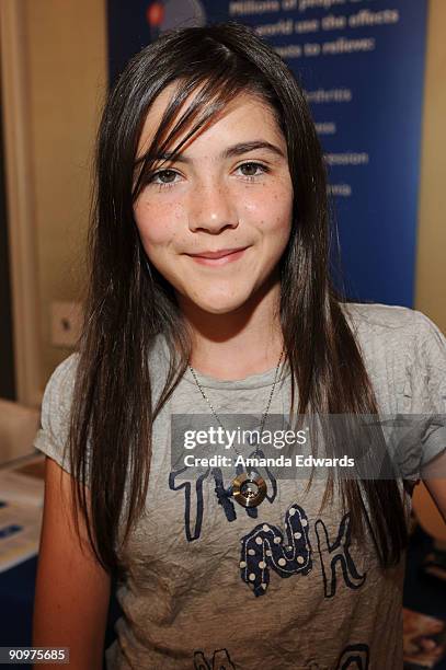 Actress Isabelle Fuhrman attends the DPA pre-Emmy Gift Lounge at the Peninsula Hotel on September 19, 2009 in Beverly Hills, California.