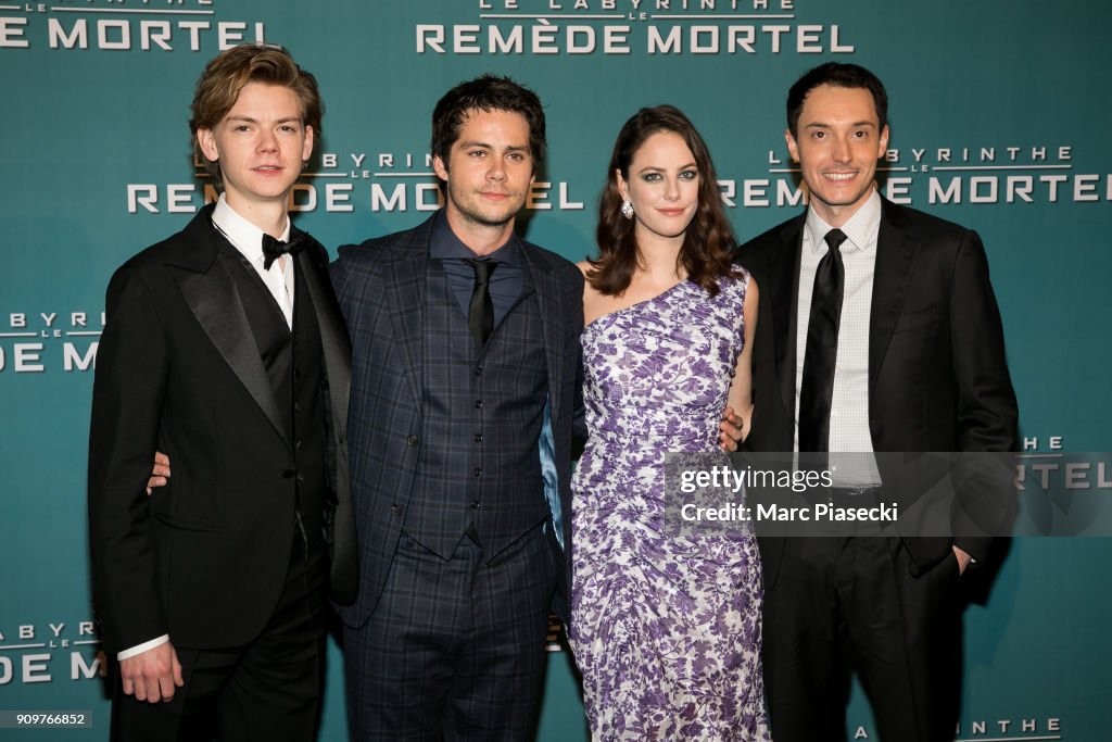 "Maze Runner: The Death Cure" - Le Labyrinthe : Le Remede Mortel Paris Photocall At Cinema Le Grand Rex