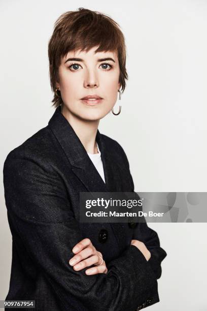 Agyness Deyn of Hulu's 'Hard Sun' poses for a portrait during the 2018 Winter TCA Tour at Langham Hotel on January 14, 2018 in Pasadena, California.